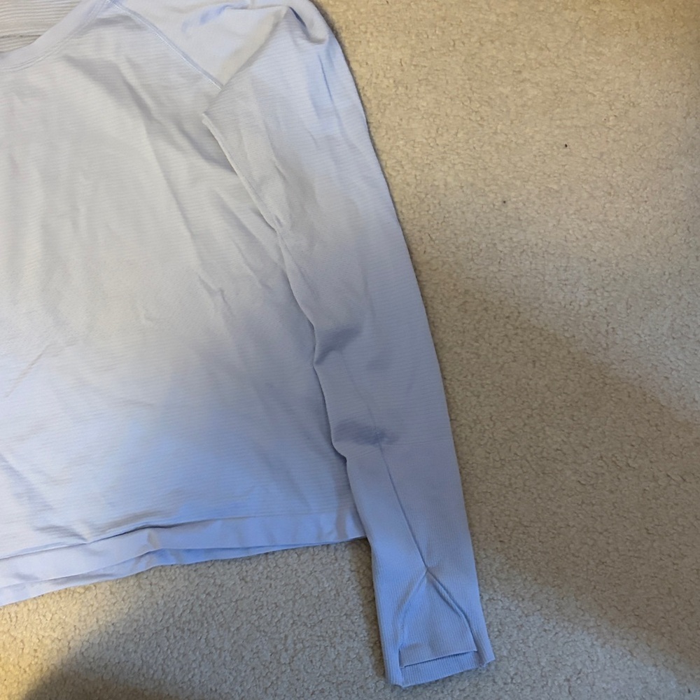 Lululemon Periwinkle Swiftly Tech Long Sleeve “Race Length” - Picture 4 of 9